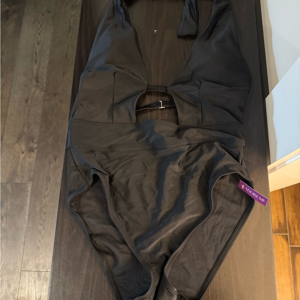 Adore Me one piece black suit